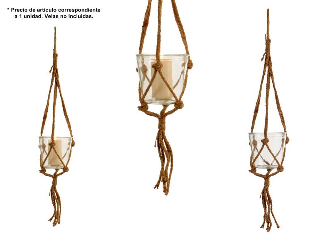 PORTAVELA CRISTAL COLG. M. PEQ.