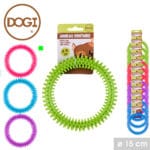 ANILLO DENTAL PERRO 15 CM  FUXIA
