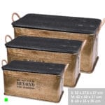 BEYOND CAJA DORADA 52X27,5X27 CM