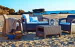 SET CORFU LOUNGE MARRON
