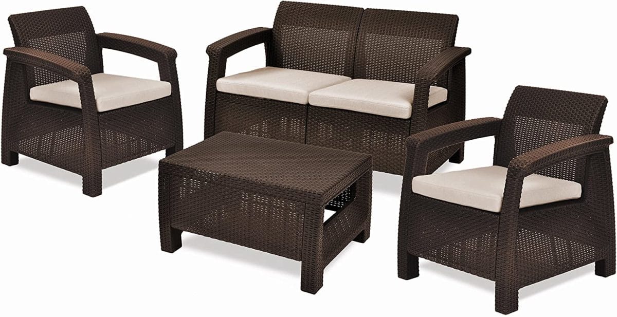 SET CORFU LOUNGE MARRON - Imagen 2