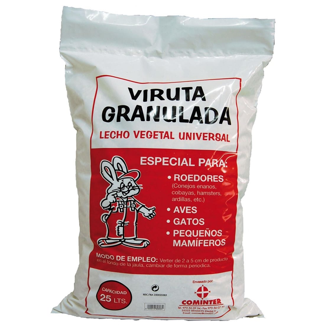 VIRUTA GRANULADA 25 LTS. VIRUTA GRANULADA 25 LTS.