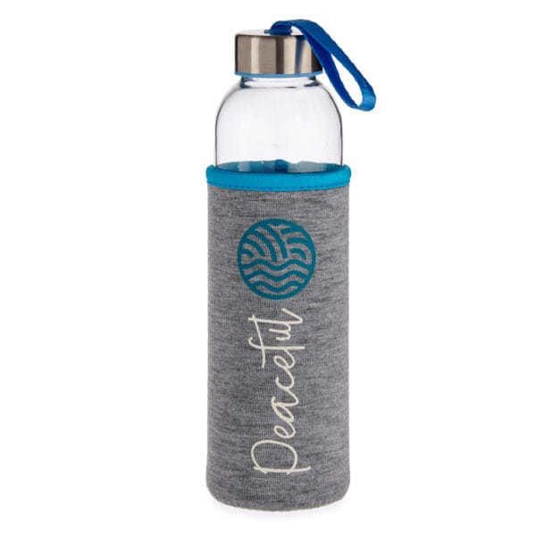 BOTELLA CRISTAL NEOPRENO PEACEFU