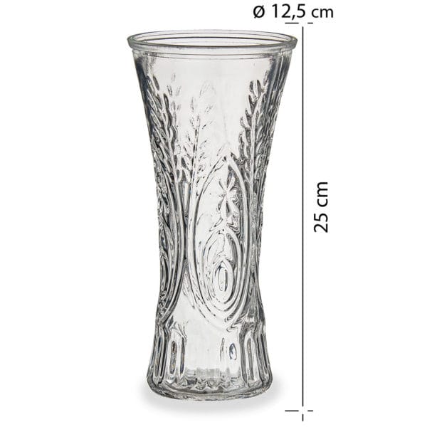 FLORERO CRISTAL 25X12,5 FLOR