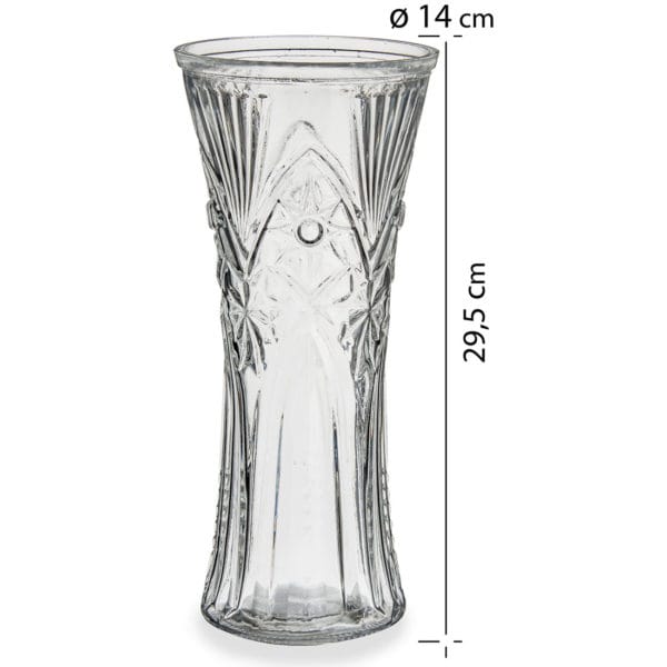 FLORERO CRISTAL 29,5X14 FLOR