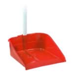RECOGEDOR ROJO Y MANGO PLASTICO