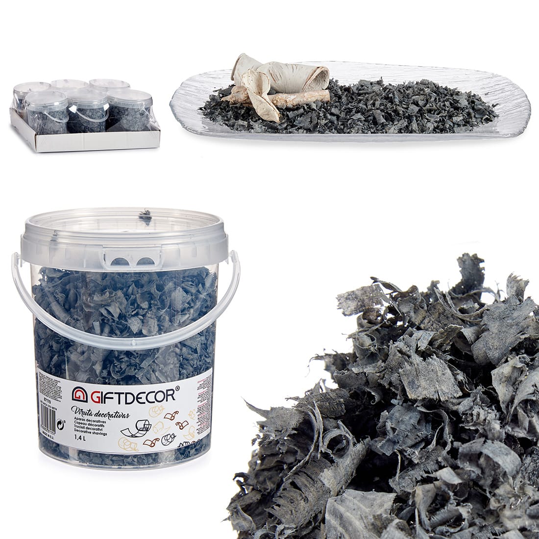 VIRUTA-DECORATIVA-GRIS-OS.-1,4-L VIRUTA DECORATIVA GRIS OS. 1,4 L