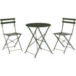 SET BISTRO VERDE OSCURO 3 PIEZAS