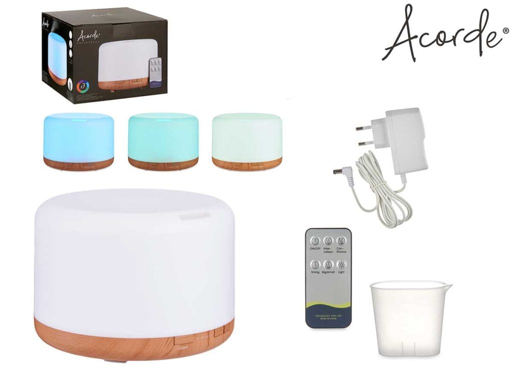HUMIDIFICADOR LED 1000 ML MADERA