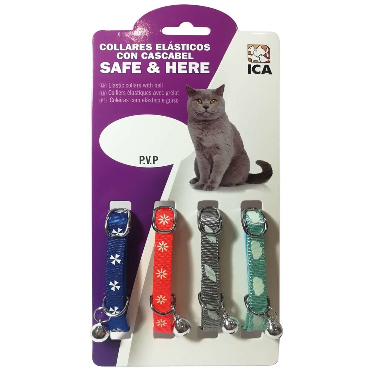 COLLAR GATO ESTAMPADO GRIS - Imagen 3