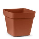 VASO CUADRADO 40 MARRON CLEO
