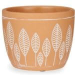 MACETA TERRACOTA HOJAS 12,5x10