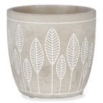 MACETA CEMENTO HOJAS 13,5X13