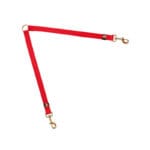 ACOPLE DOS PERROS ROJO NYLON