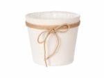MACETERO TELA BLANCO 15X14 CM