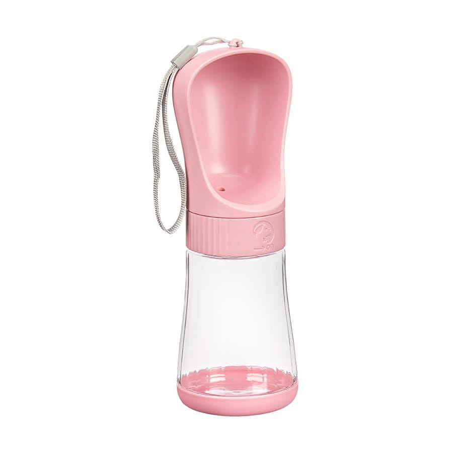 BEBEDERO PORTABLE ROSA 330 ML