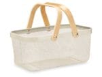 CESTA MALLA 2 ASAS RECT. BLANCO