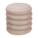 TABURETE TELA BEIGE OS 40X40X40
