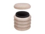 TABURETE TELA BEIGE OS 40X40X40 - Imagen 2