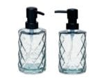 DISPENSADOR JABON NEGRO 360 ML.