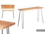 MESA MADERA LIVE EDGE 120X35X77 - Imagen 2