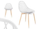 SILLA REJILLA BLANCA 51X56X80 CM - Imagen 2