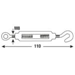 TENSOR DE CABLE M 8X110 MM - Imagen 4