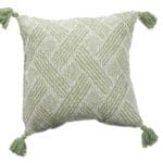 COJIN JACQUARD ONDAS VERDE 45X45