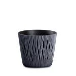 MACETA SANDY 22 CM NEGRO
