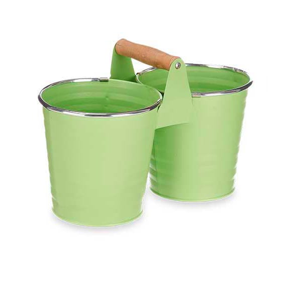 doble verde MACETERO DOBLE VERDE 11X22X15 - Imagen 1
