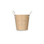 MACETERO ASA BL. BEIGE 20 CM