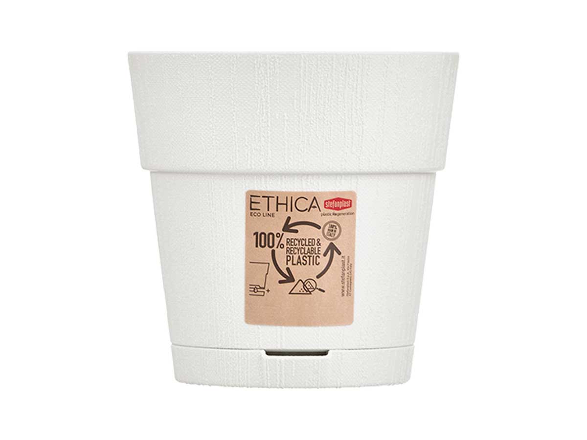 59455_2 MACETA PLASTICO 15 CM ETHICA BL. - Imagen 1