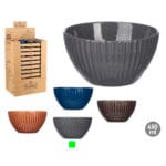 BOL GRIS RAYAS 13 CM 535 ML.