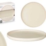 PLATO POSTRE LISO BEIGE 20 CM