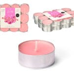 SET 24 TEA LIGHT 4 H ORQUIDEA