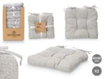 SET 2 COJINES GRIS CLARO 40X40 - Imagen 2