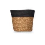 CESTO REDONDO NEGRO 21X14