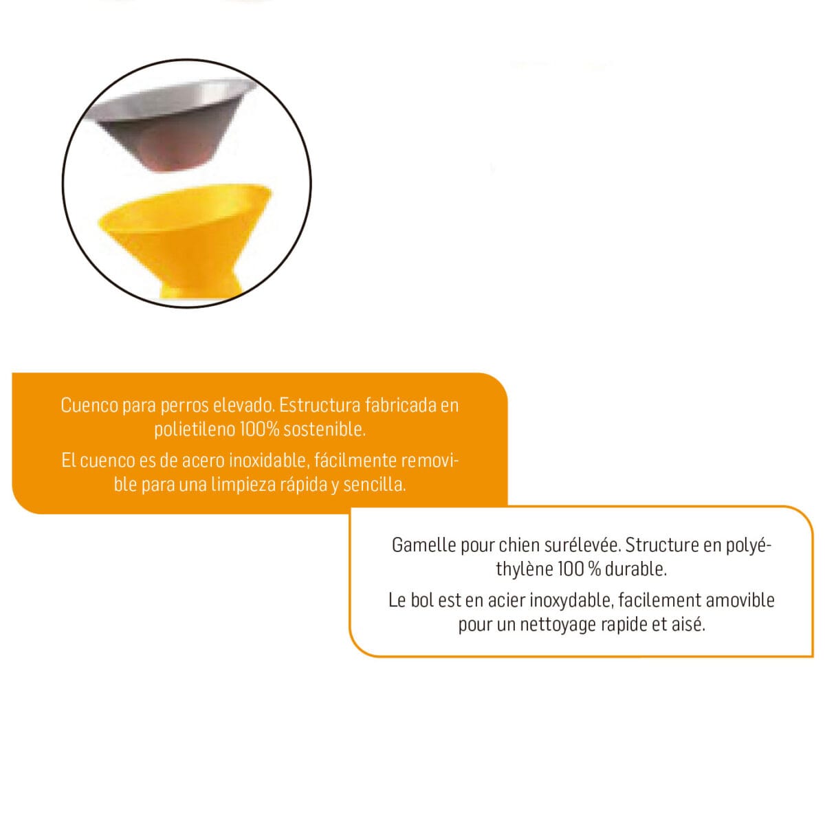 COMEDERO UP GRIS 1000 ML. - Imagen 4