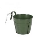 MACETA GARDEN METAL VERDE 20X20