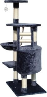 SINU CAT TREE GRIS 55X40X120 CM - Imagen 3