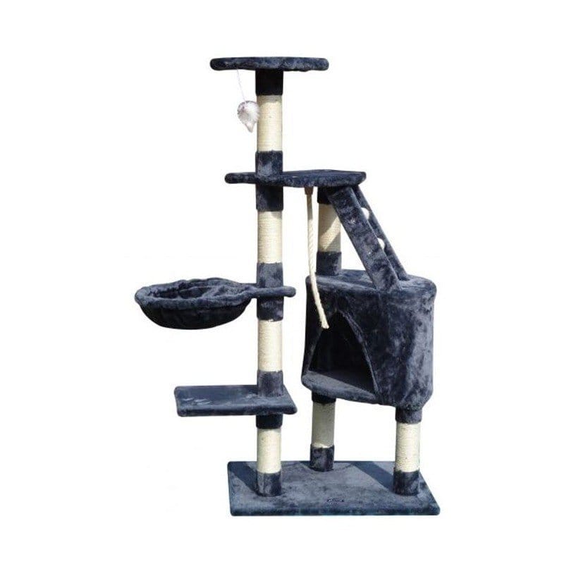 rascador-sinu-cat-tree-gris-gloria (1) SINU CAT TREE GRIS 55X40X120 CM - Imagen 1