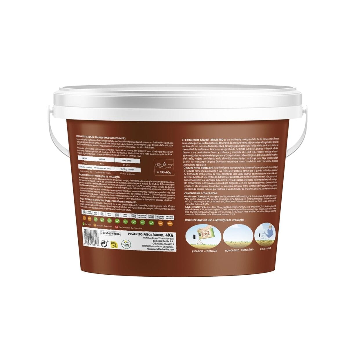 FERTILIZANTE CESPED 4 KG BIO - Imagen 2