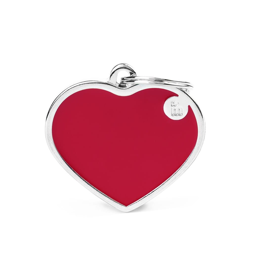 placa-basic-handmade-corazon-grande-rojo (3) CHAPA CORAZON L ROJO - Imagen 1