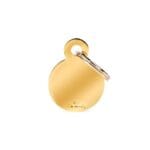 CHAPA CIRCULO PQ BRONCE DORADO