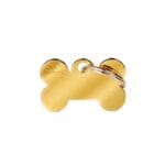 CHAPA HUESO PQ. BRONCE DORADO