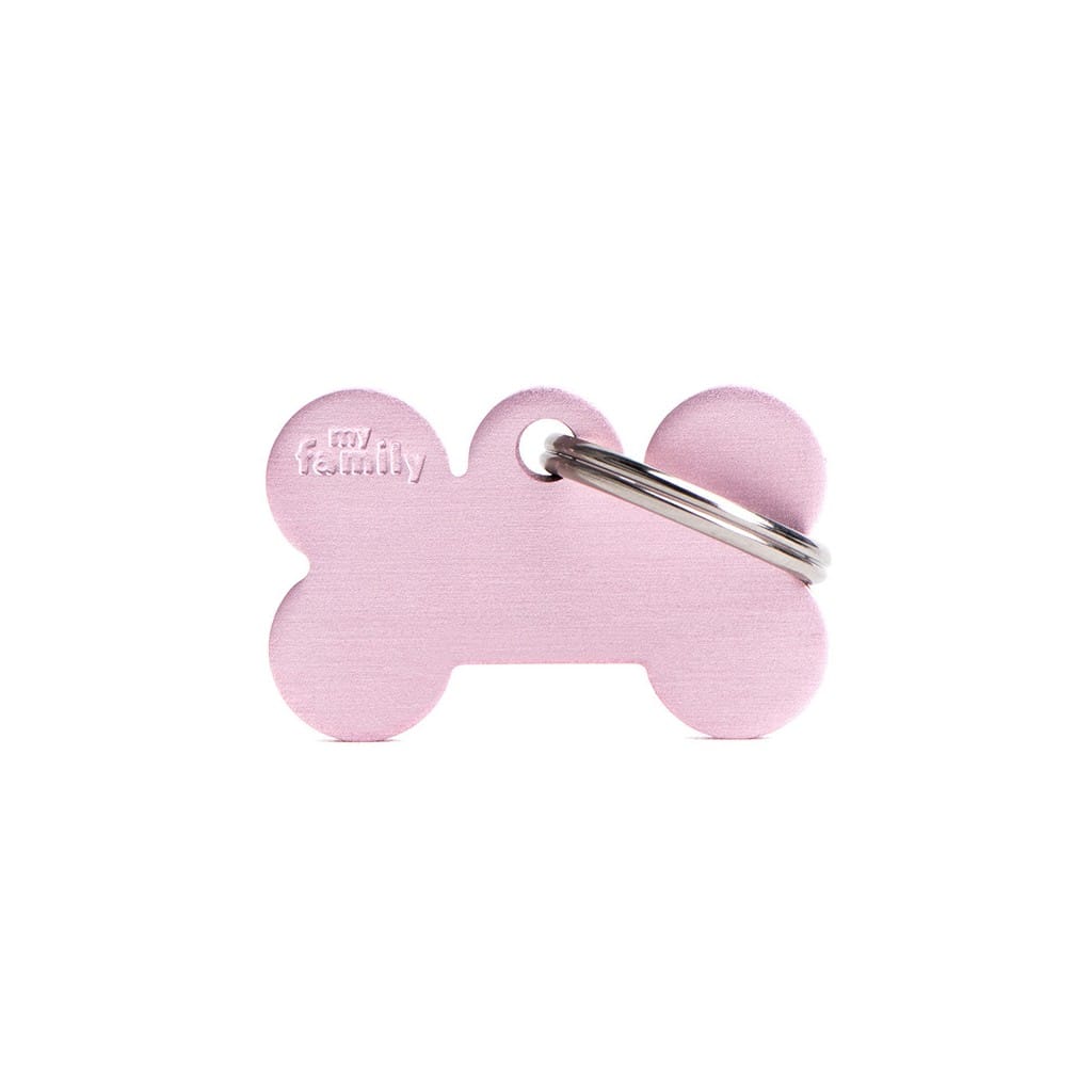 placa-coleccion-basic-hueso-pequeno-rosa-en-aluminio CHAPA HUESO PQ. ALUMINIO ROSA - Imagen 1